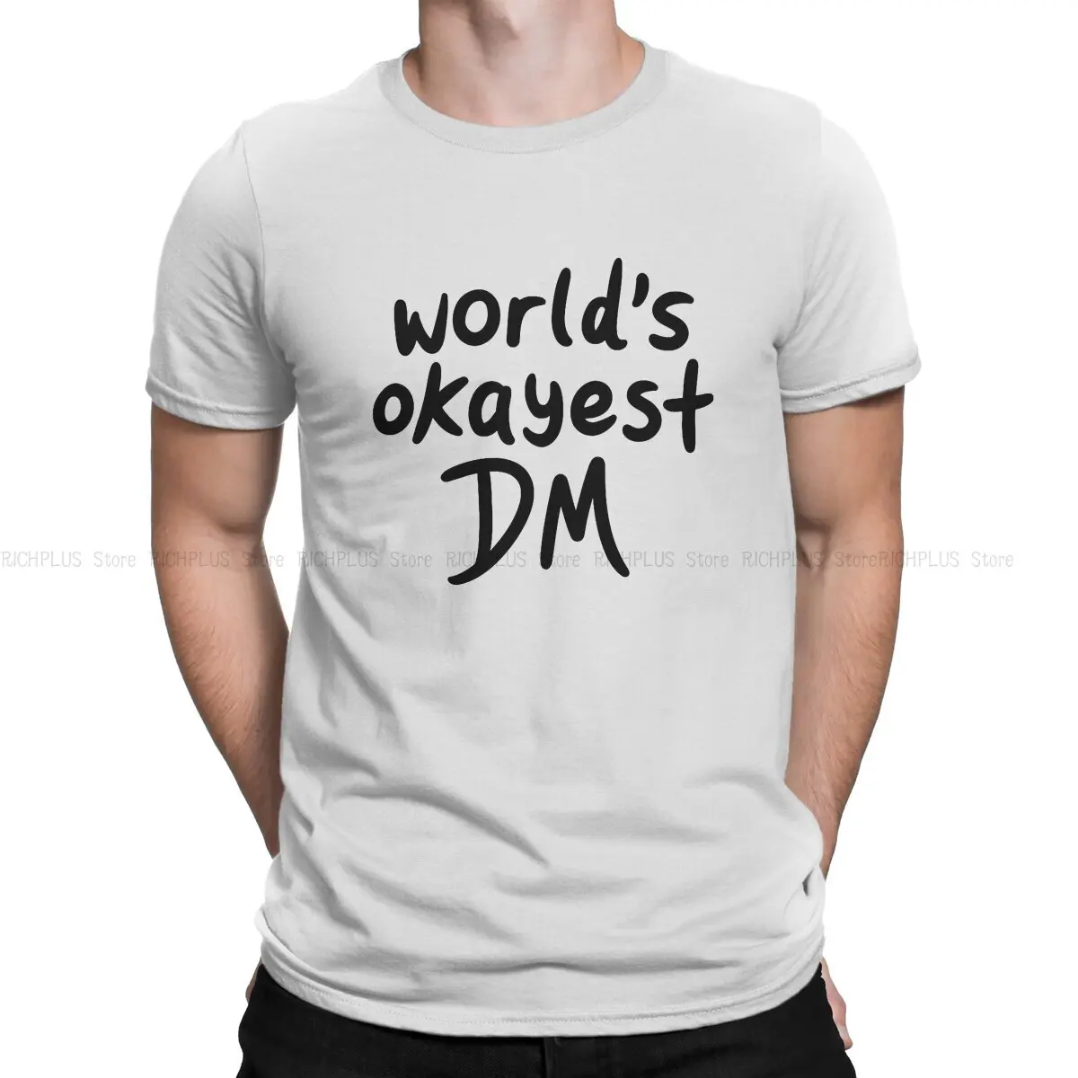 DnD Game Man TShirt World's Okayest DM Individuality Polyester T Shirt Original Streetwear Hipster
DnD Game Man TShirt World's Okayest DM Individuality Polyester T Shirt Original Streetwear Hipster