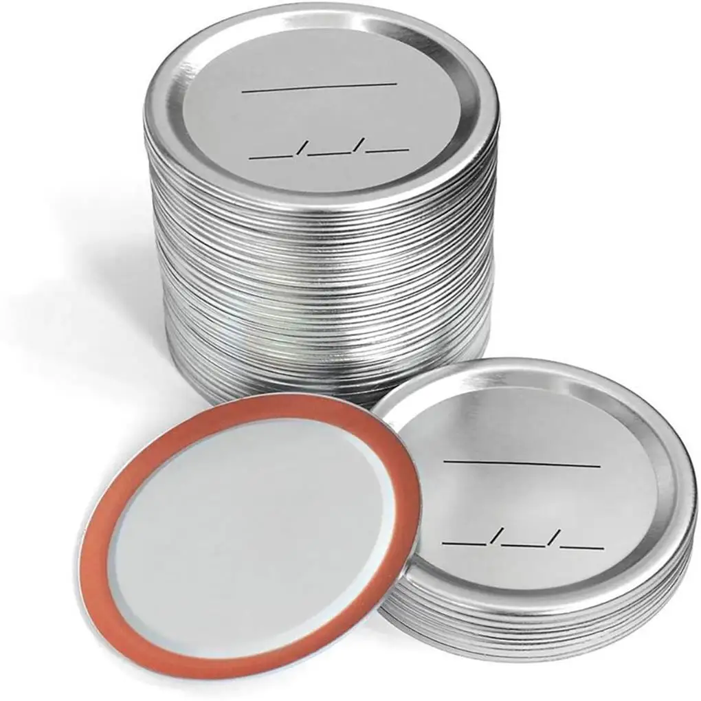 100Pcs Glass Lids Bottle Caps Tinplate Split-Type Canning Lids Wide Mouth Leakproof Container Home Restaurants 70mm
100Pcs Glass Lids Bottle Caps Tinplate Split-Type Canning Lids Wide Mouth Leakproof Container Home Restaurants 70mm