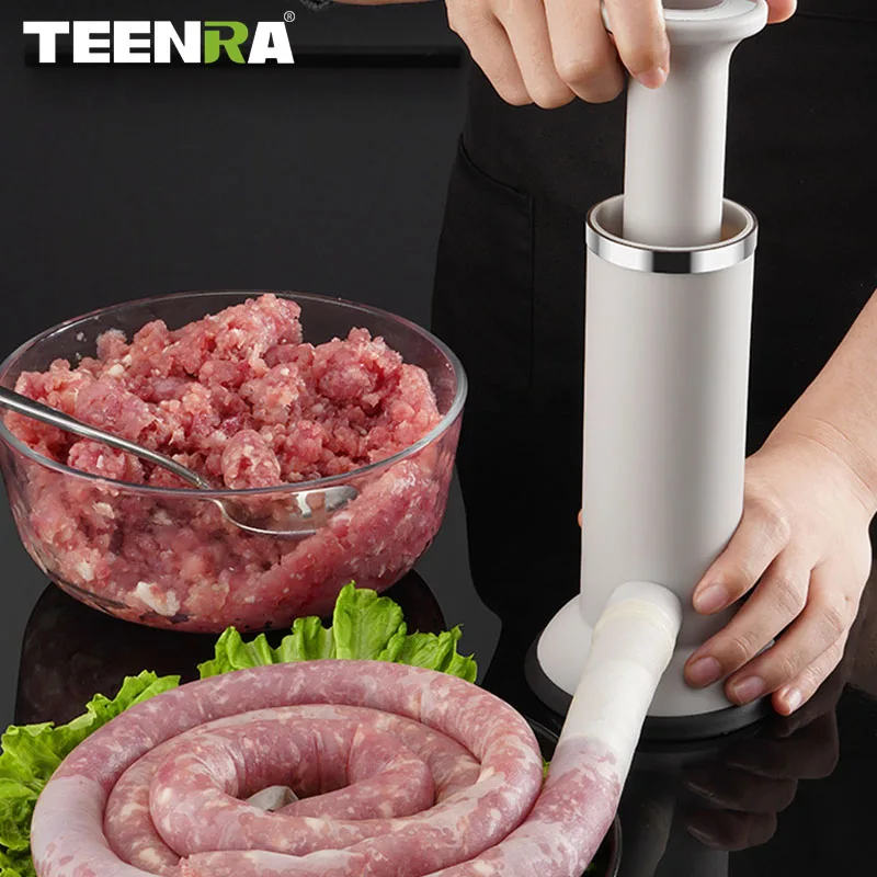 TEENRA Meatball Maker Sausage Stuffer Homemade Sausage Tool Dual Use Sausage Meatball Tool Sausage Maker Sausage Meatball Filler
TEENRA Meatball Maker Sausage Stuffer Homemade Sausage Tool Dual Use Sausage Meatball Tool Sausage Maker Sausage Meatball Filler