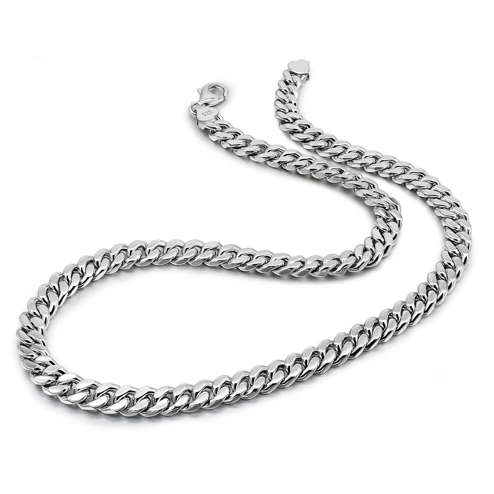 20-28inches 925 Sterling Silver Necklace For Women Man Fashion Hip Hop Choker Cuba Chains Fine Jewelries Charming Sets Gift
20-28inches 925 Sterling Silver Necklace For Women Man Fashion Hip Hop Choker Cuba Chains Fine Jewelries Charming Sets Gift