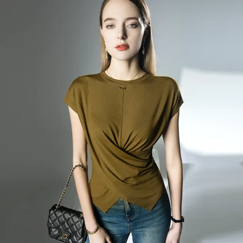 High Quality 2023 Women T-shirt Irregularity Design Female Spring Summer Sexy Crop Tops Clothes Fashion Bodysuit Tees Y2k Goth
High Quality 2023 Women T-shirt Irregularity Design Female Spring Summer Sexy Crop Tops Clothes Fashion Bodysuit Tees Y2k Goth