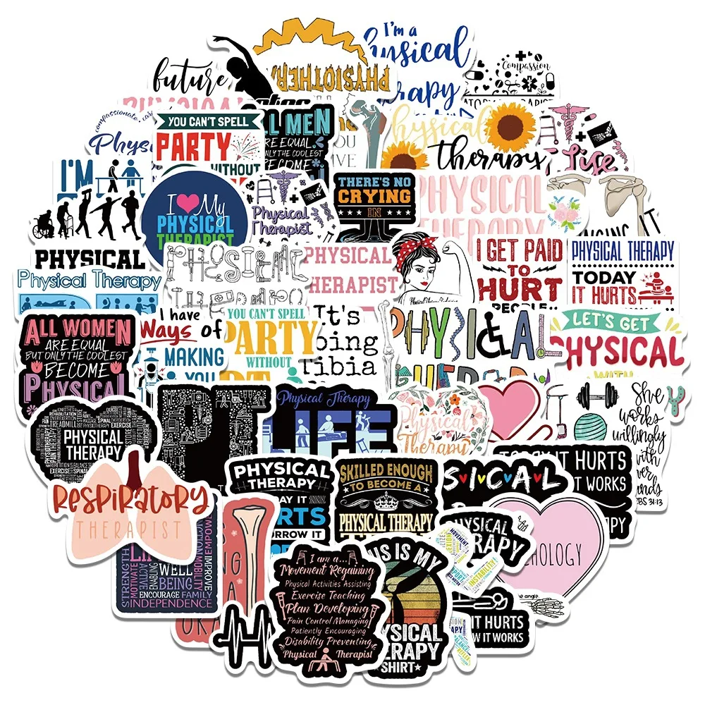 50 9.8 World Physical Therapy Day Graffiti Stickers Cross-border P.T. Self-adhesive Notebook Luggage Stickers
50 9.8 World Physical Therapy Day Graffiti Stickers Cross-border P.T. Self-adhesive Notebook Luggage Stickers