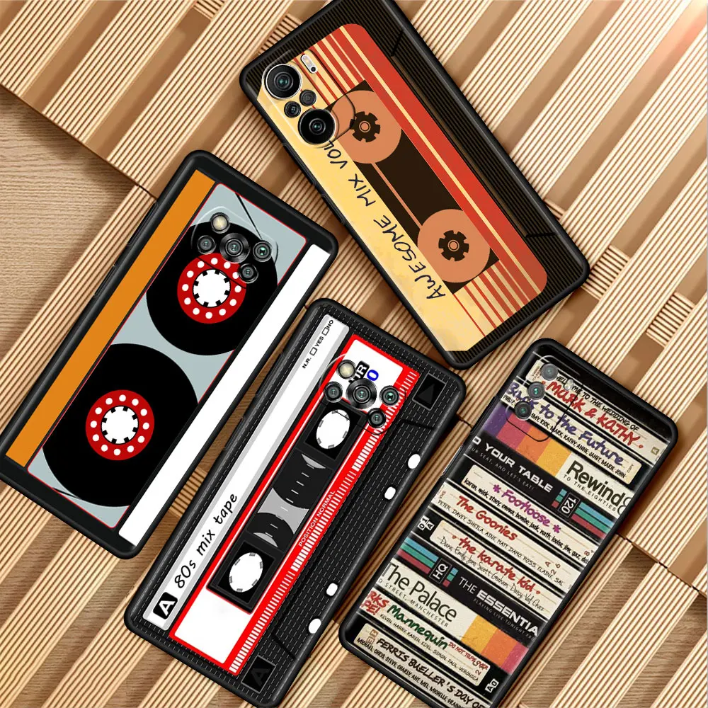 Fashion Retro Cassette Black Case For Xiaomi Mi Poco X3 X4 NFC Pro M3 F4 GT F1 11T 11 Lite for Redmi Note 10 8 9S Phone fundas
Fashion Retro Cassette Black Case For Xiaomi Mi Poco X3 X4 NFC Pro M3 F4 GT F1 11T 11 Lite for Redmi Note 10 8 9S Phone fundas