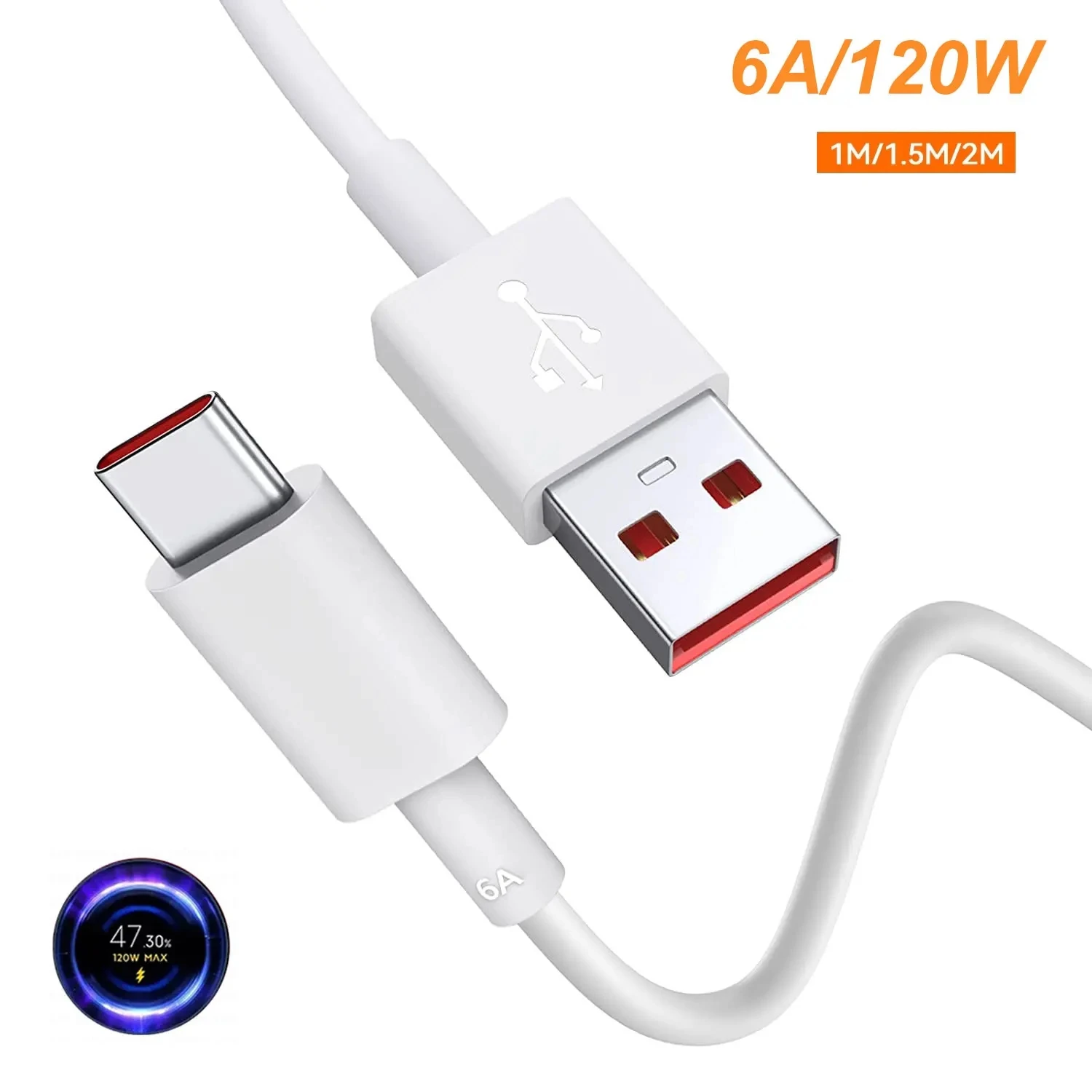 

Original Xiaomi 6A Usb Type C Cable Charger Turbo 120w Tipo Fast Charging Cabo For Mi 13 12 11 10 Pro Poco F4 Redmi Note 12 K50