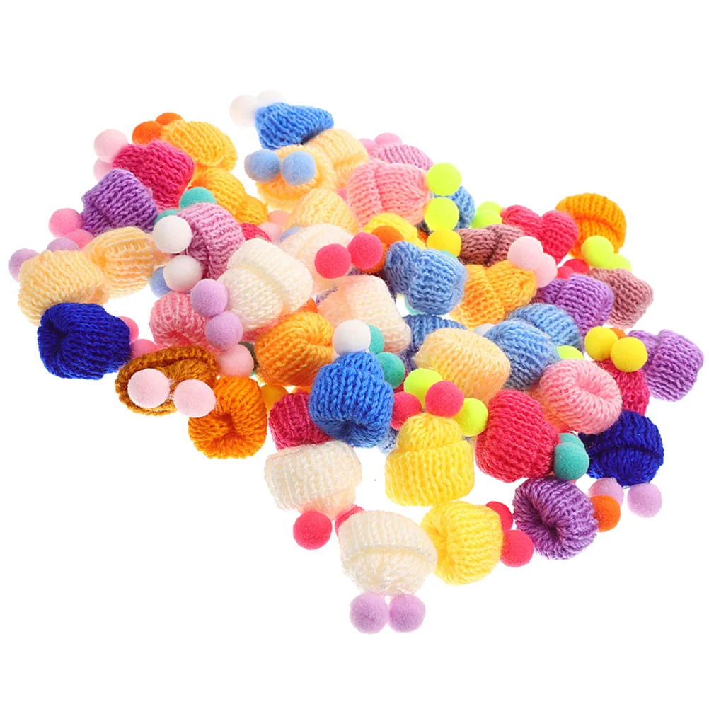 60 шт., вязаные мини-шляпы 
60 шт., вязаные мини-шляпы