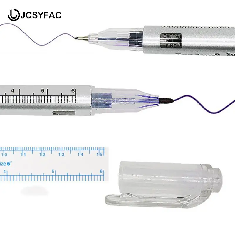 1PCS Surgical Eyebrow Tattoo Skin Marker Pen Tool Accessories Tattoo Marker Pen With Measuring Ruler Microblading Positioning
1PCS Surgical Eyebrow Tattoo Skin Marker Pen Tool Accessories Tattoo Marker Pen With Measuring Ruler Microblading Positioning