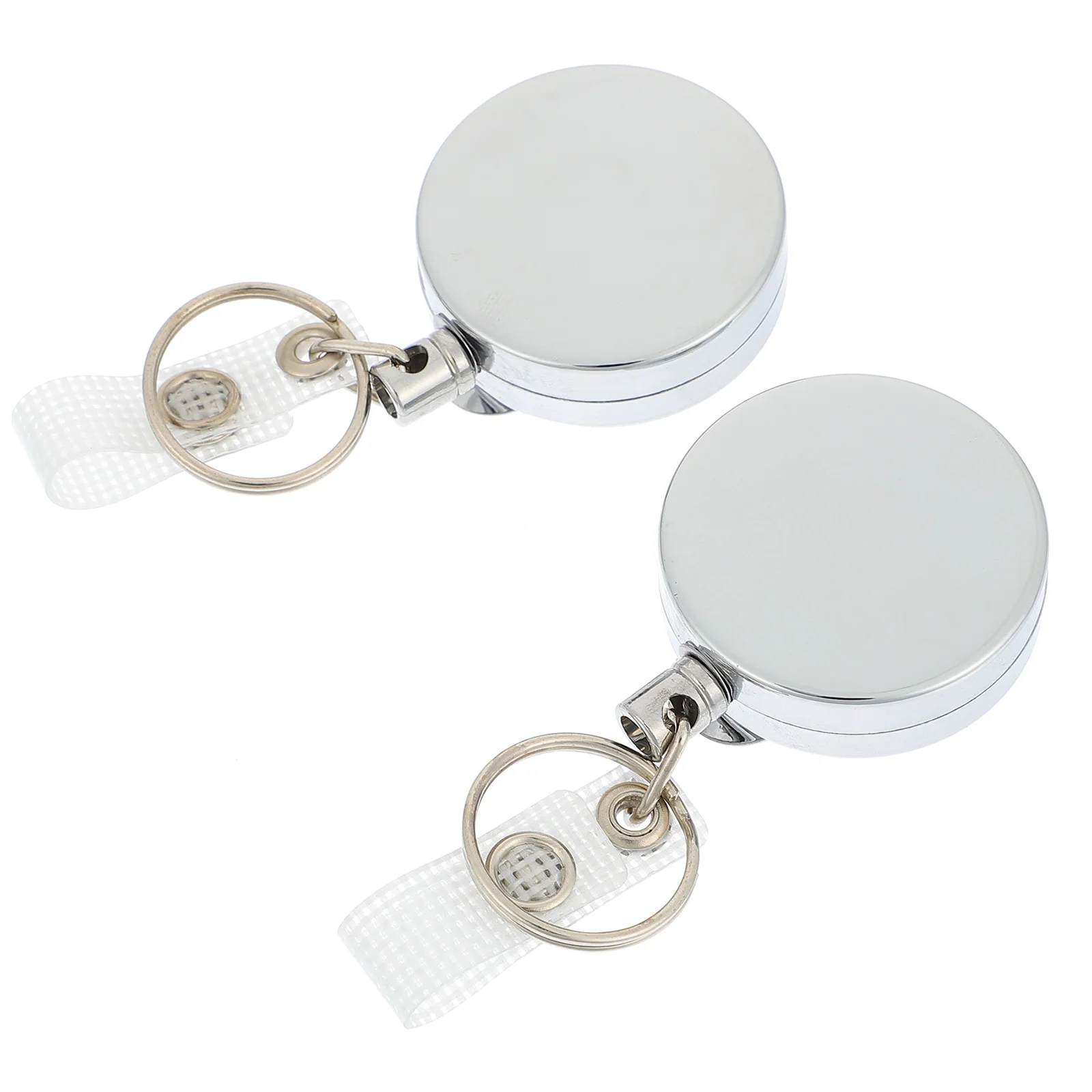 2 Pcs Grid Wire Rope Puller Key Rings Keychains Retractable Badge Clip Stainless Steel Cards
2 Pcs Grid Wire Rope Puller Key Rings Keychains Retractable Badge Clip Stainless Steel Cards