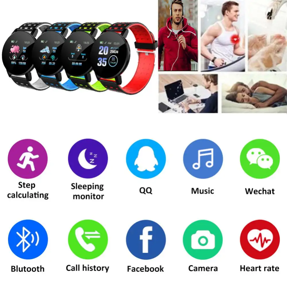 Usb Charging Pedometer 1.44 Inch Smart Watch Sleep Monitor Fitness Smartwatch Smart Bracelet For Men Women Bluetooth-compatible
Usb Charging Pedometer 1.44 Inch Smart Watch Sleep Monitor Fitness Smartwatch Smart Bracelet For Men Women Bluetooth-compatible