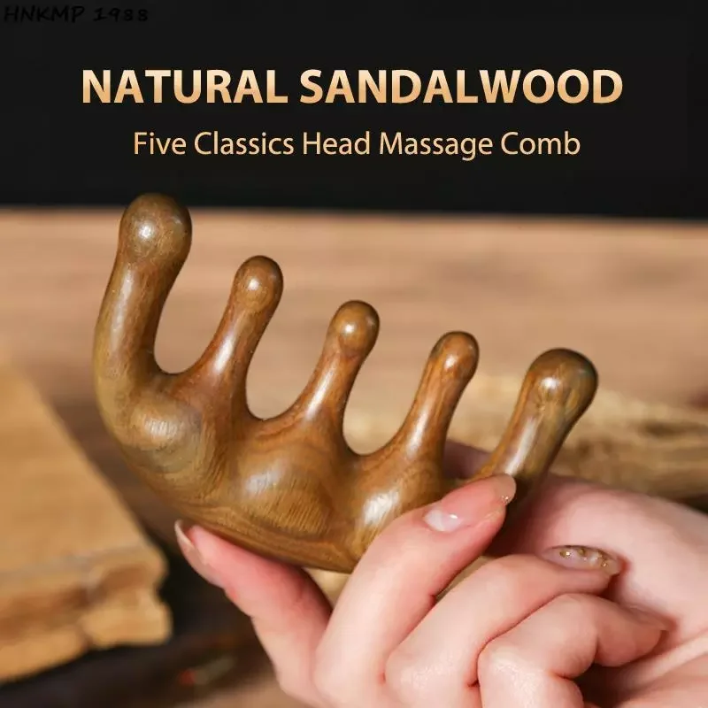 Head Meridian Massage Comb Green Sandalwood Five Wide Tooth Comb Acupuncture Therapy Blood Circulation Anti-static Smooth Hair
Head Meridian Massage Comb Green Sandalwood Five Wide Tooth Comb Acupuncture Therapy Blood Circulation Anti-static Smooth Hair