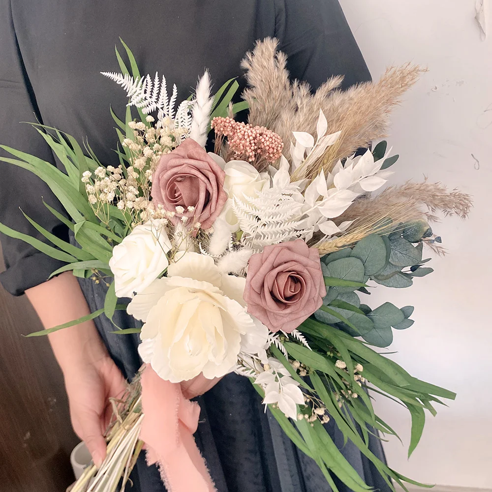 Natural Gypsophila Bouquets for Wedding Decorations Pampas Dried Flowers Bridesmaid Bouquet Fake Roses Home Table Room Decor 
Natural Gypsophila Bouquets for Wedding Decorations Pampas Dried Flowers Bridesmaid Bouquet Fake Roses Home Table Room Decor