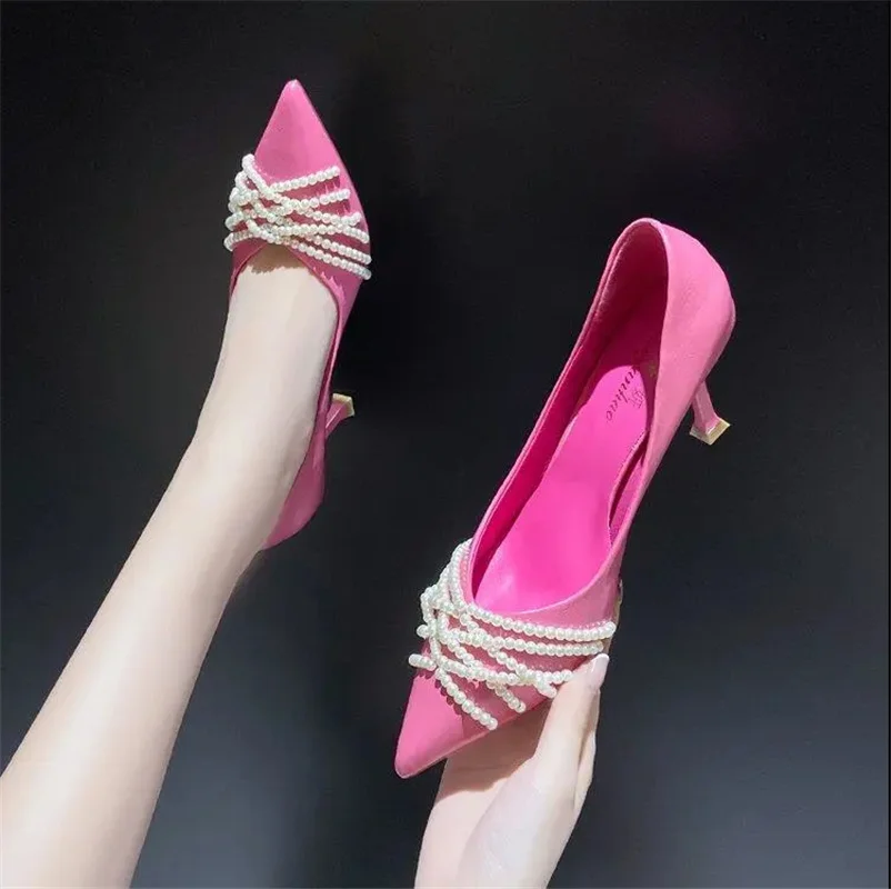 Zapatos De Mujer Women Cute Light Weight Spring & Summer Pink Pu Leather High Heel Shoes Lady Elegant Luxury Brand Pumps F1044
Zapatos De Mujer Women Cute Light Weight Spring & Summer Pink Pu Leather High Heel Shoes Lady Elegant Luxury Brand Pumps F1044