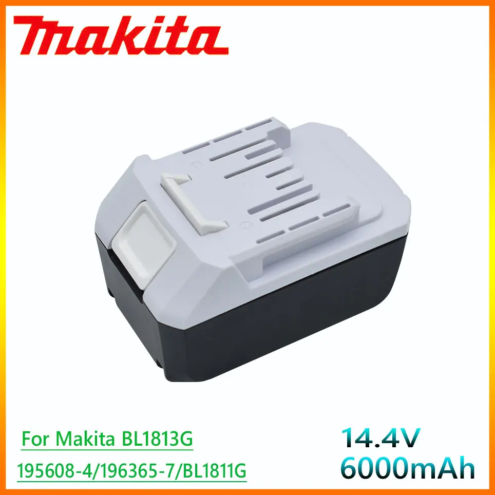 6.0Ah Makita Mak 14.4V Li-ion BL1415G BL1413G 196375-4 UH520D UM165D UR140D DMR106 DF347D For Makita battery pack 86.4Wh 6000mAh
6.0Ah Makita Mak 14.4V Li-ion BL1415G BL1413G 196375-4 UH520D UM165D UR140D DMR106 DF347D For Makita battery pack 86.4Wh 6000mAh