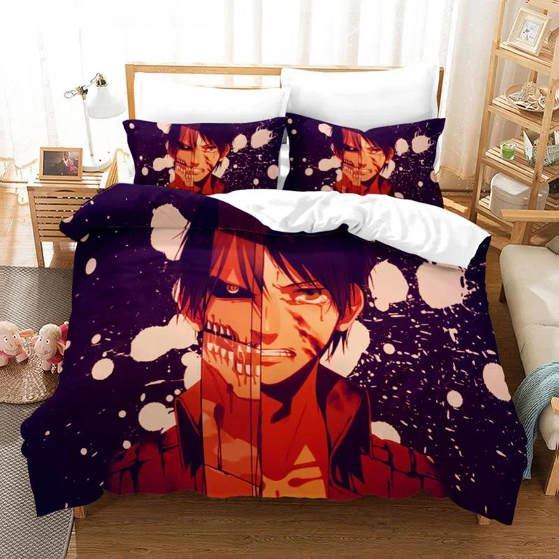 Cover Pillow Case Comforter Cover Adult Kids Bedclothes Bed Linens Titan Printed Bedding Set King Duvet
Cover Pillow Case Comforter Cover Adult Kids Bedclothes Bed Linens Titan Printed Bedding Set King Duvet