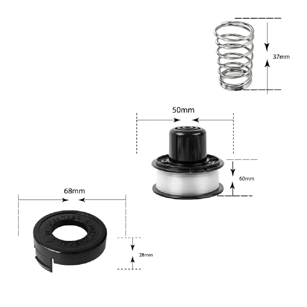 4Pcs Trimmer Spools Compatible With For Black&Decker RS-136 ST4000/ST4500 For Cordless Grass Trimmer Blade Cutter Lawn Trimmer
4Pcs Trimmer Spools Compatible With For Black&Decker RS-136 ST4000/ST4500 For Cordless Grass Trimmer Blade Cutter Lawn Trimmer