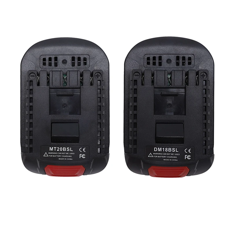 2 Pcs Adapter:1 Pcs MT20BSL Li-Ion Battery Adapter For Makita & 1 Pcs DM18BSL Battery Converter Adapter For Milwaukee
2 Pcs Adapter:1 Pcs MT20BSL Li-Ion Battery Adapter For Makita & 1 Pcs DM18BSL Battery Converter Adapter For Milwaukee