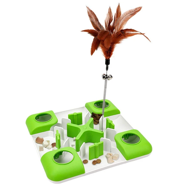 Interactive Treatment Maze And Cat Puzzle Feeder Suitable For Various Cat Entertainment Activities, Cat IQ Training Toy
Interactive Treatment Maze And Cat Puzzle Feeder Suitable For Various Cat Entertainment Activities, Cat IQ Training Toy
