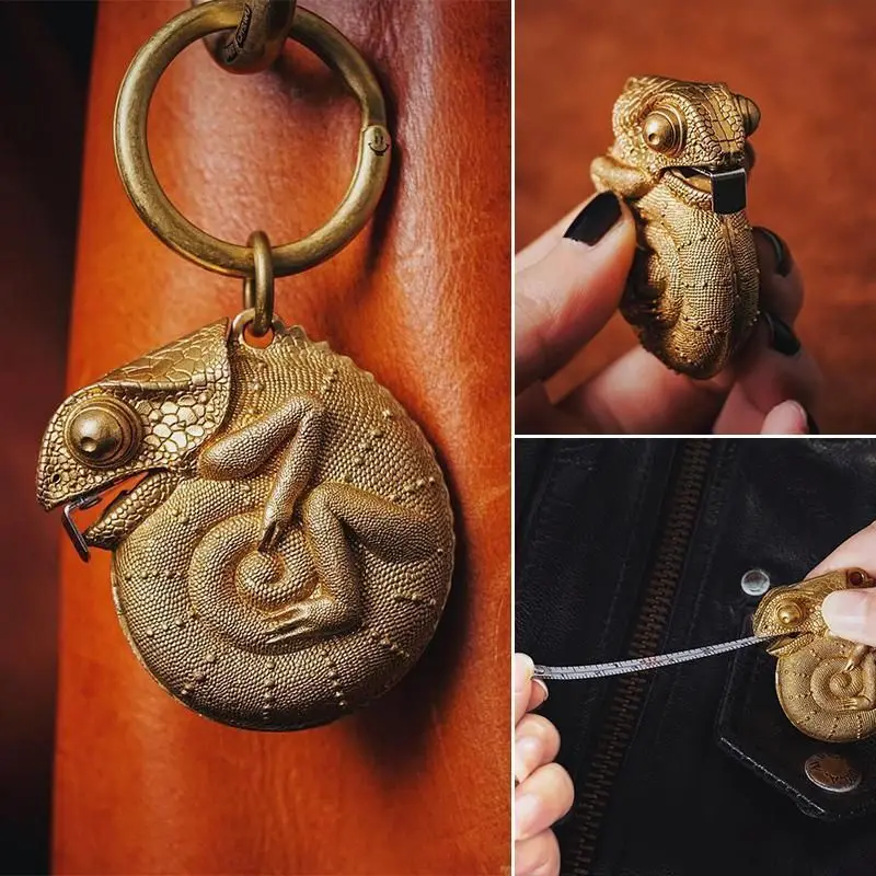 Chameleon Tape Measure 2M Retractable Ruler Tape Measure Key Chain Chameleon-Tape Measure, Brass Tape Measure Animal Foot
Chameleon Tape Measure 2M Retractable Ruler Tape Measure Key Chain Chameleon-Tape Measure, Brass Tape Measure Animal Foot