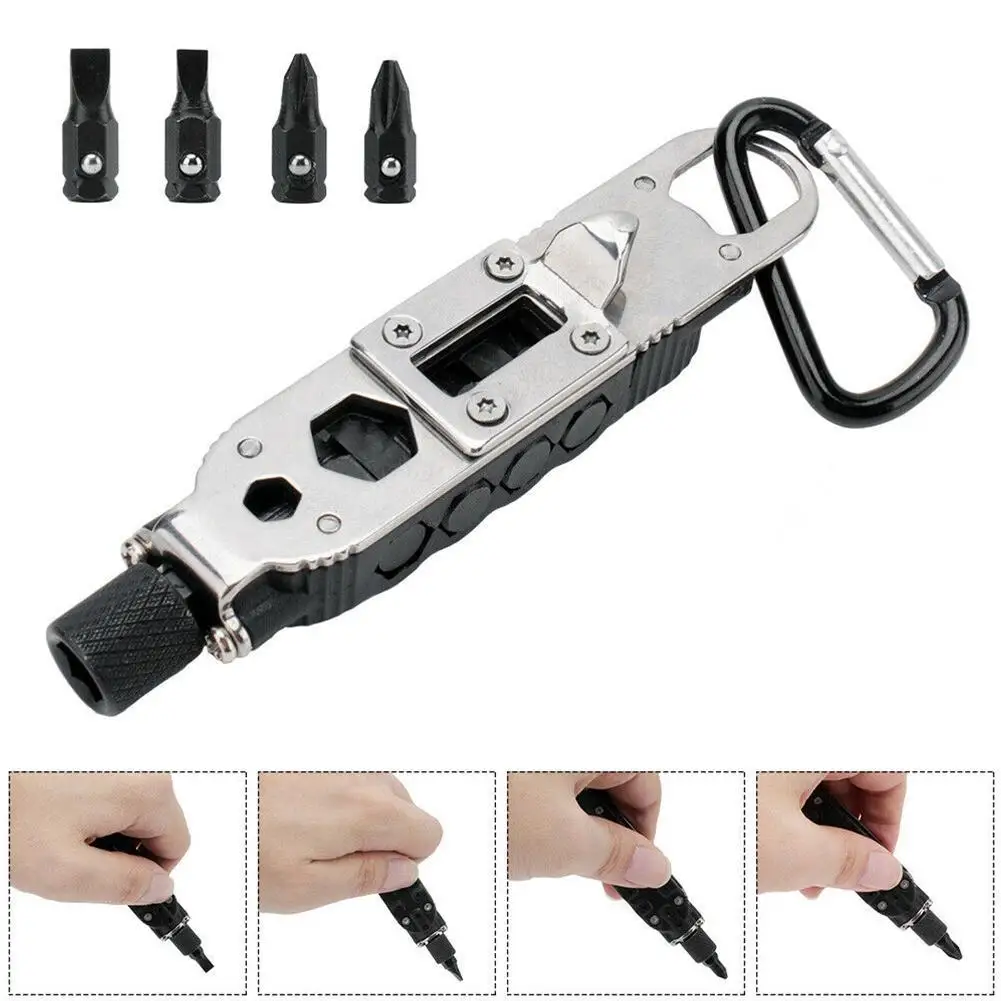 Multifunctinal Edc Screwdriver Keychain with LED light Screwdriver Cross Wrench Beer Opener Portable Mini Steel Repair Tools
Multifunctinal Edc Screwdriver Keychain with LED light Screwdriver Cross Wrench Beer Opener Portable Mini Steel Repair Tools