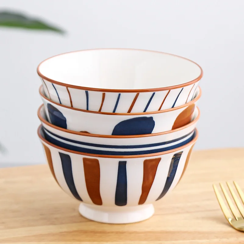 Japanese Pottery,Traditional Japanese Rice Bowls Blue and Red Asian Bowls Hand Painted Bowls Premium Chinese Ceramic Bowl 1PC
Japanese Pottery,Traditional Japanese Rice Bowls Blue and Red Asian Bowls Hand Painted Bowls Premium Chinese Ceramic Bowl 1PC