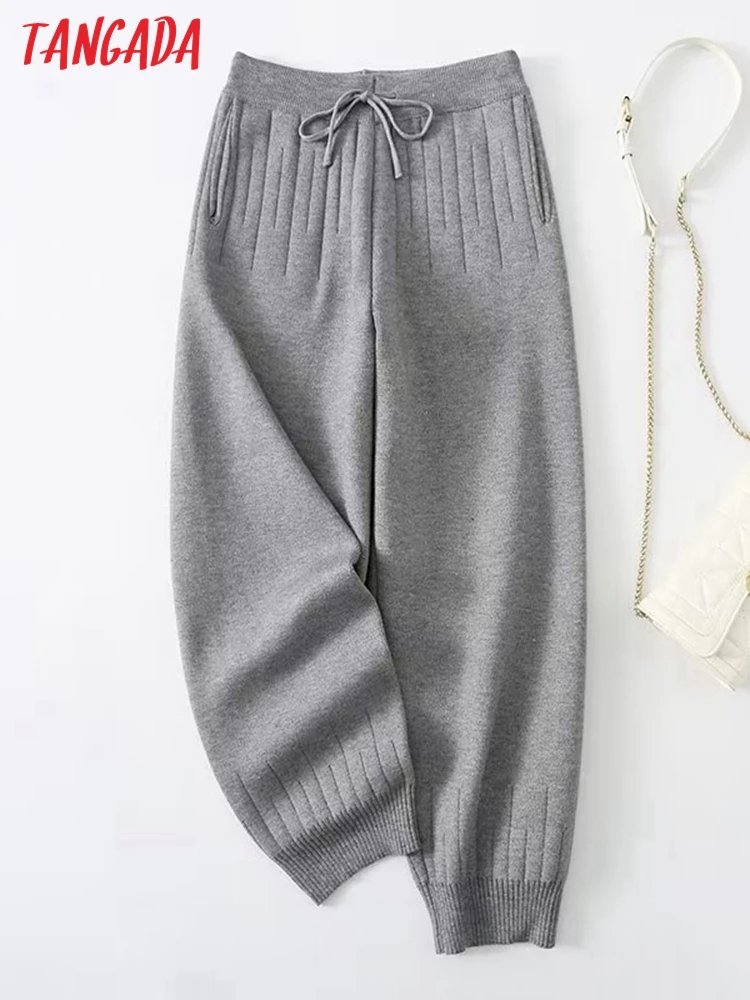 Tangada 2022 New Women Solid Knit Pants Cargo Strethy Waist Crop Pants Trousers Joggers Female YU257
Tangada 2022 New Women Solid Knit Pants Cargo Strethy Waist Crop Pants Trousers Joggers Female YU257