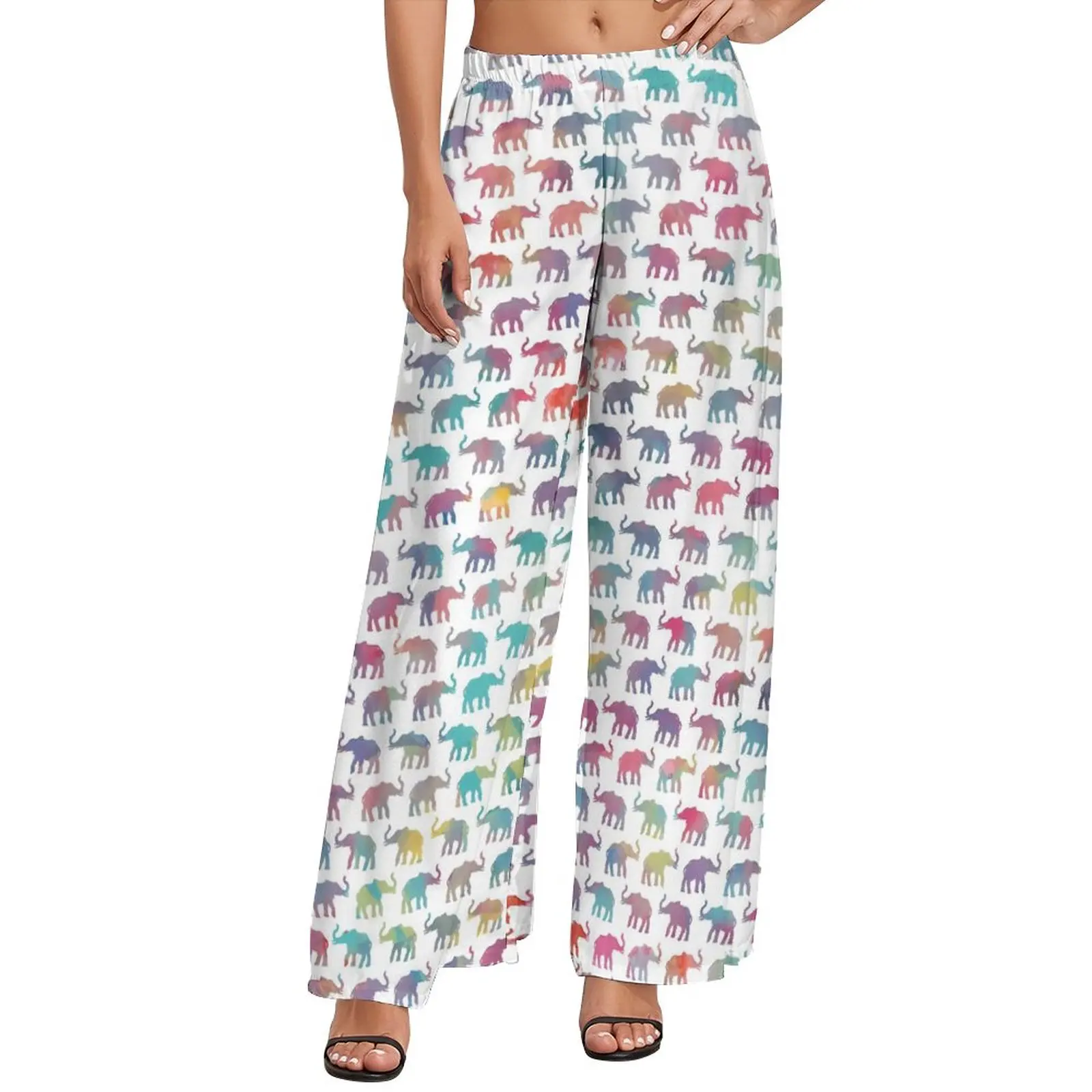 Colorful Elephant Pants High Waist Oversized Elephants on Parade in Watercolor Casual Trousers Korean Fashion Printed Wide Pants
Colorful Elephant Pants High Waist Oversized Elephants on Parade in Watercolor Casual Trousers Korean Fashion Printed Wide Pants