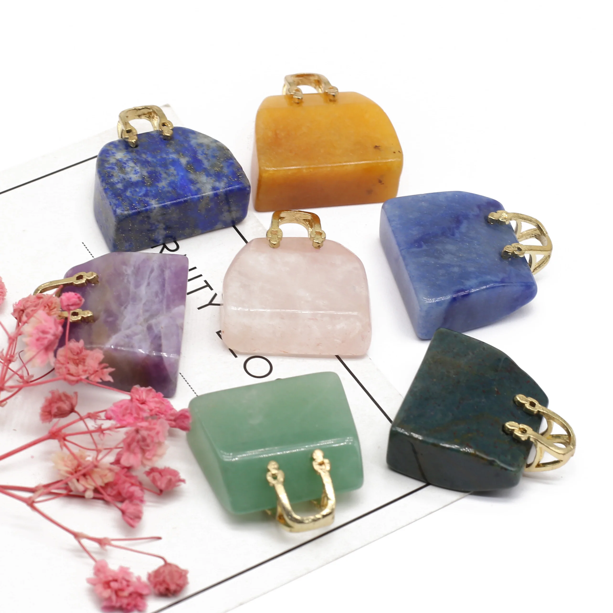 Natural Stones Ornament Handbag Model Statue Rose Quartz Amethyst Hand Carved Figurine Yoga Energy Healing Crystals Home Decor
Natural Stones Ornament Handbag Model Statue Rose Quartz Amethyst Hand Carved Figurine Yoga Energy Healing Crystals Home Decor