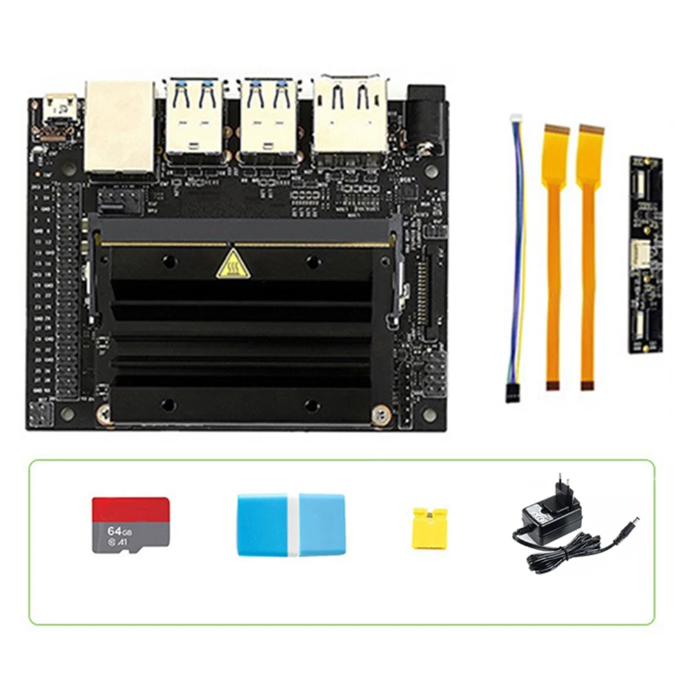 For Nano 4GB B01 +IMX219-83 Stereo Camera+64G SD Card+Card Reader+Jumper Cap+Power EU Plug
For Nano 4GB B01 +IMX219-83 Stereo Camera+64G SD Card+Card Reader+Jumper Cap+Power EU Plug