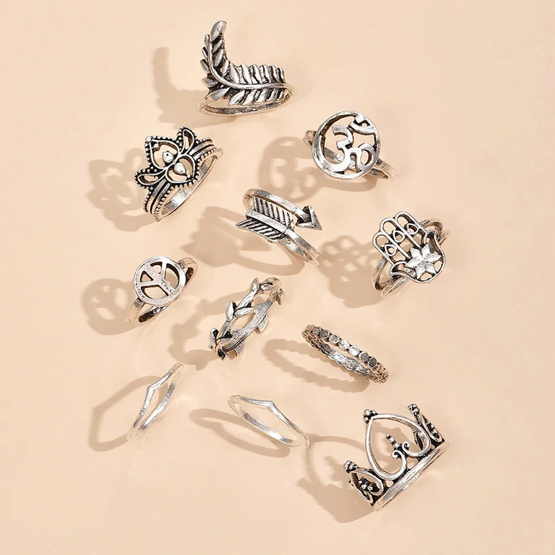 Fashion Ancient Silver Ring Bohemia Female Heart Arrow Index Girls Womens Finger Rings
Fashion Ancient Silver Ring Bohemia Female Heart Arrow Index Girls Womens Finger Rings