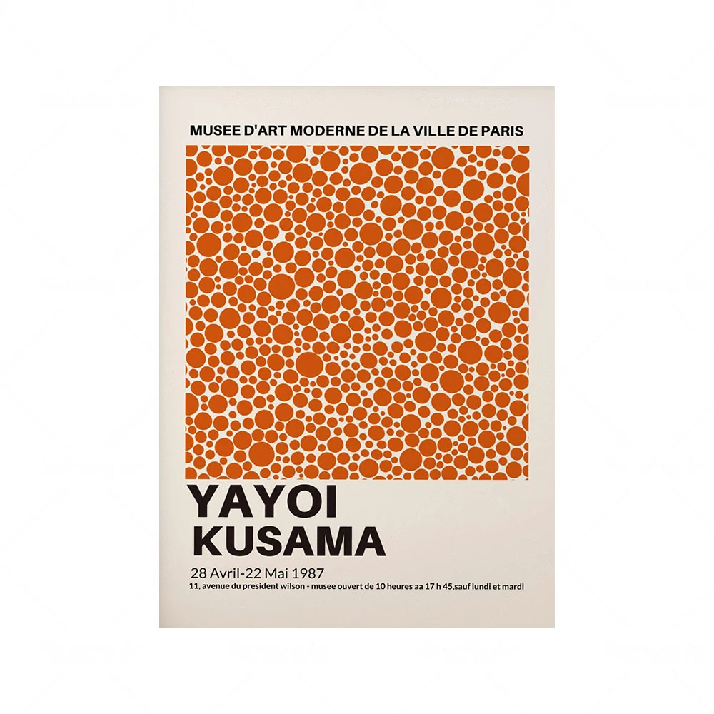 Плакат Angel Wall Yayoi Kusama оранжевый 
Плакат Angel Wall Yayoi Kusama оранжевый