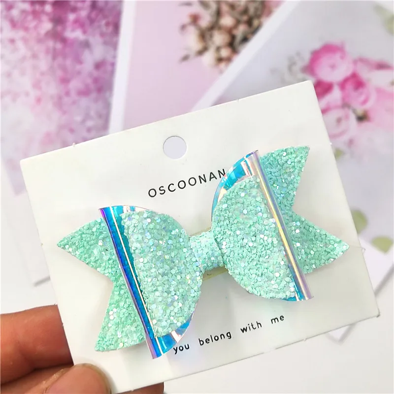 1PCS Lovely Green Leather Glitter 2.8 Inch Bow Elastic Hair Bands Hairpins Dance Party Korean Hair Accessories For Baby Girl NEW
1PCS Lovely Green Leather Glitter 2.8 Inch Bow Elastic Hair Bands Hairpins Dance Party Korean Hair Accessories For Baby Girl NEW