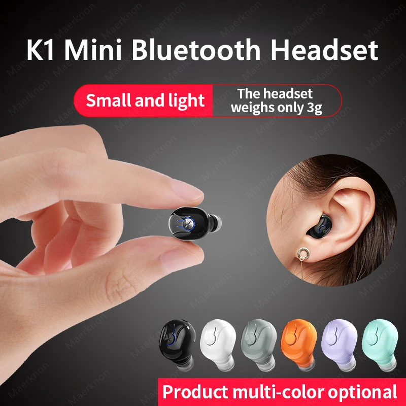 

Wireless Bluetooth Headphones Mini Earbud Invisible Earphone In Ear Headset Earbuds With Mic Handsfree Stereo Headset For Phones