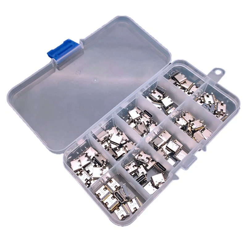 Hot XD-100Pcs/Lot 10Models Type-C USB Charging Dock Connectors Mix 6Pin And 16Pin Use For Phone And Digital Product Repair Kits
Hot XD-100Pcs/Lot 10Models Type-C USB Charging Dock Connectors Mix 6Pin And 16Pin Use For Phone And Digital Product Repair Kits