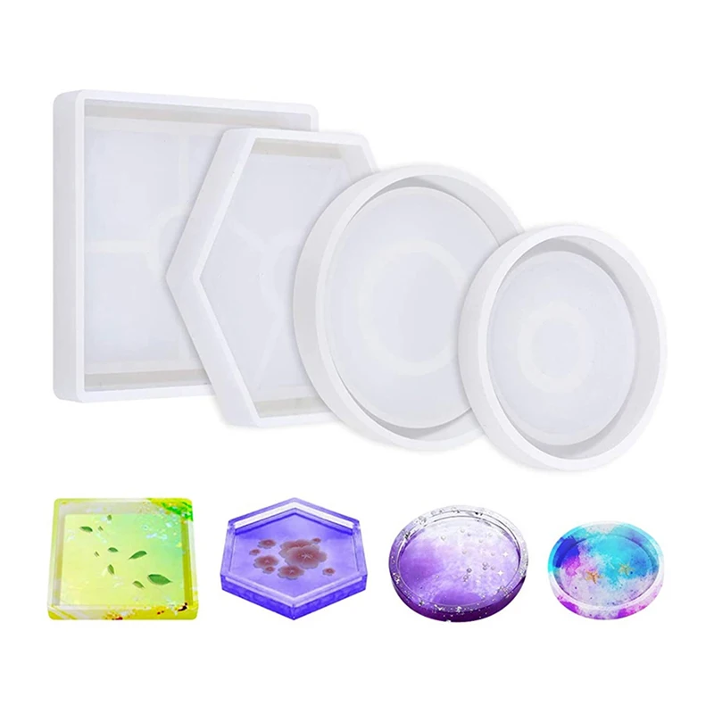 1pc DIY Plaster Coaster Silicone Molds for Making Uv Epoxy Ceramic Planter Clay Pot Tray Resin Mould Home Crafts
1pc DIY Plaster Coaster Silicone Molds for Making Uv Epoxy Ceramic Planter Clay Pot Tray Resin Mould Home Crafts
