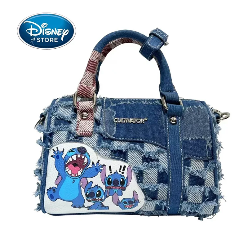 New Disney Original Stitch Small PU Leather Denim Hole Fashion Stitching Crossbody Hand Pillow Storage Bag Purses For Women
New Disney Original Stitch Small PU Leather Denim Hole Fashion Stitching Crossbody Hand Pillow Storage Bag Purses For Women