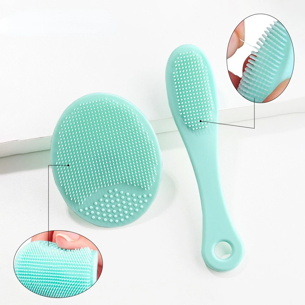 1set Silicone Cleaning Brush Gel Washing Pad Exfoliating Blackhead Remover Facial Deep Cleansing Face Brushes Baby Bath Massager
1set Silicone Cleaning Brush Gel Washing Pad Exfoliating Blackhead Remover Facial Deep Cleansing Face Brushes Baby Bath Massager
