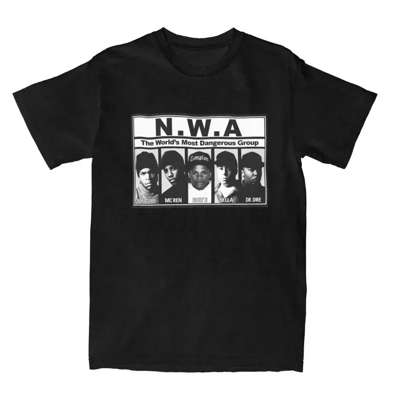 Y2K для мужчин и женщин NWA наиболее опасная группа T Stuff хлопковые топы футболка