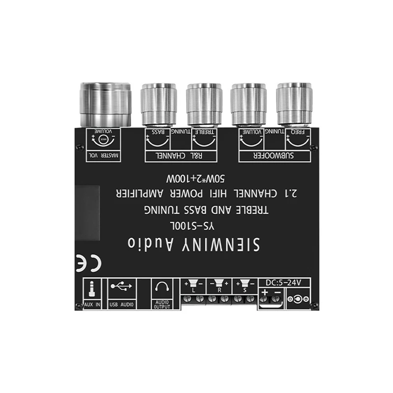 Плата цифрового усилителя 2,1 каналов 50 Вт x2 + 100 Вт, высокомощный BT5.0, стереоусилитель сабвуфера, плата модуля DC5-26V YS-S100L
Плата цифрового усилителя 2,1 каналов 50 Вт x2 + 100 Вт, высокомощный BT5.0, стереоусилитель сабвуфера, плата модуля DC5-26V YS-S100L