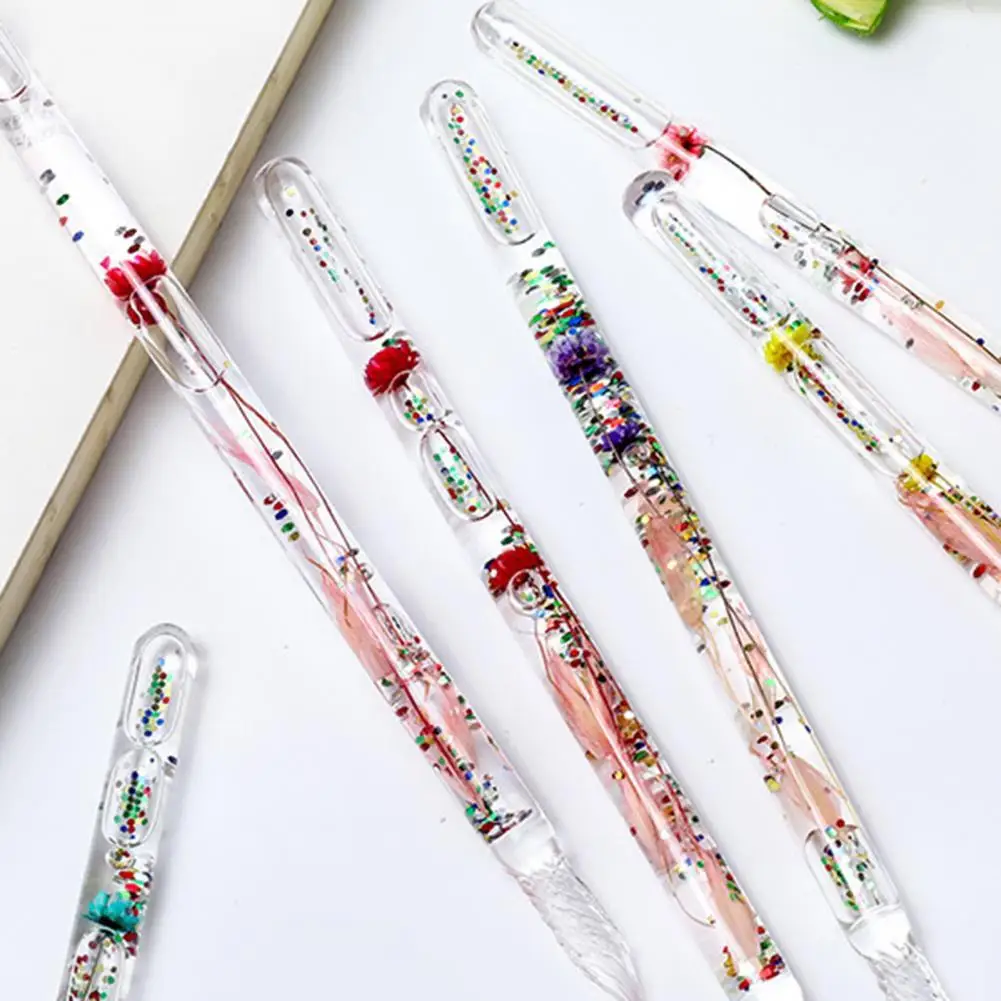 1 Set Colorful Writing Pen Flower Design Portable Glass Crystal Writing Dip Pen Writing Supplies for Student Gift
1 Set Colorful Writing Pen Flower Design Portable Glass Crystal Writing Dip Pen Writing Supplies for Student Gift