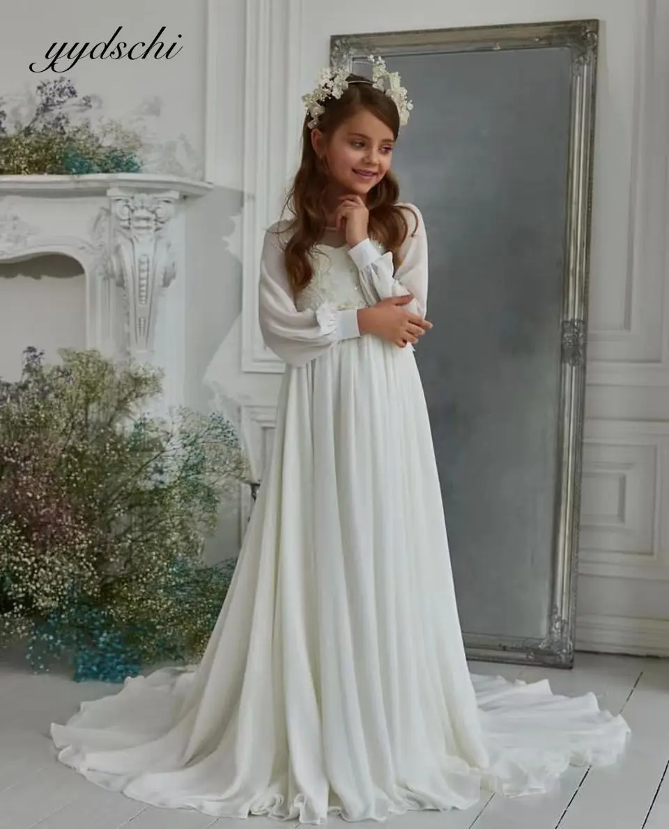 Elegant Flower Girl Dresses For Weddings 2022 Girls Princess Lace Appliques Buttons Back Birthday Party First Communion Dresses
Elegant Flower Girl Dresses For Weddings 2022 Girls Princess Lace Appliques Buttons Back Birthday Party First Communion Dresses