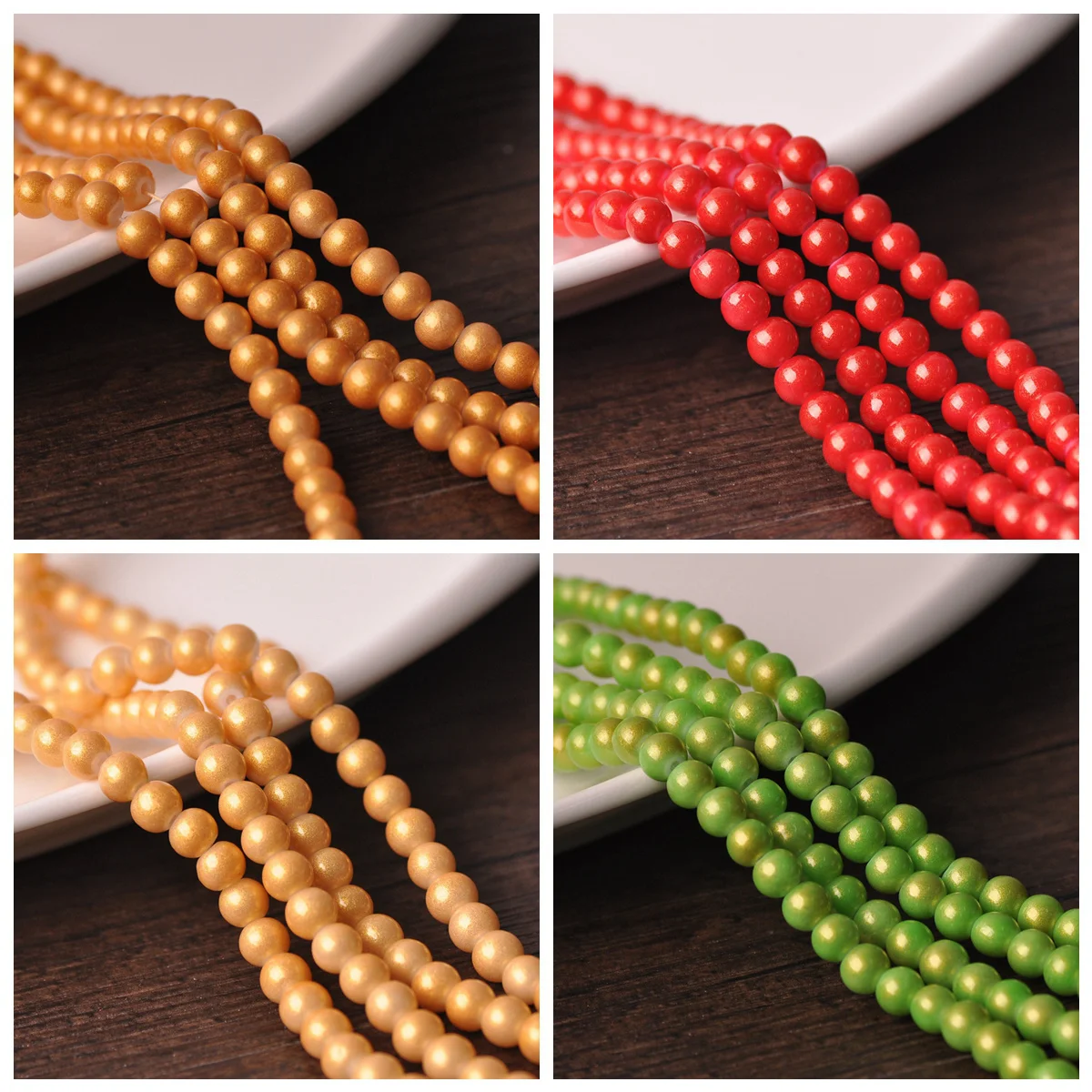 50pcs Round Shape 6mm Foil Coated Opaque Glass Loose Spacer Beads Lot for Jewelry Making DIY Crafts Findings
50pcs Round Shape 6mm Foil Coated Opaque Glass Loose Spacer Beads Lot for Jewelry Making DIY Crafts Findings