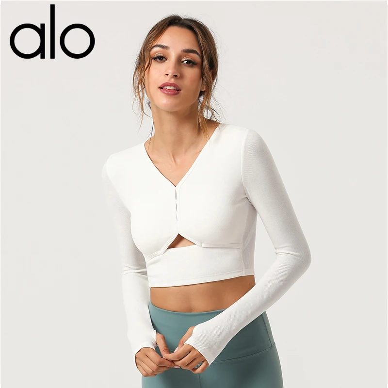 Alo Yoga New V-neck Autumn And Winter Sexy Ladies Short Sports Top Casual Outdoor Trend Long-Sleeved Fitness Breathable T-shirt
Alo Yoga New V-neck Autumn And Winter Sexy Ladies Short Sports Top Casual Outdoor Trend Long-Sleeved Fitness Breathable T-shirt