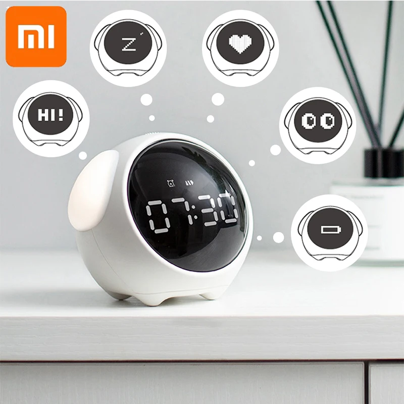 Xiaomi Cute Child Alarm Clock Bedside Voice Control Expression Alarm Clock Multifunction LED Night Light USB Chargeable Clock
Xiaomi Cute Child Alarm Clock Bedside Voice Control Expression Alarm Clock Multifunction LED Night Light USB Chargeable Clock
