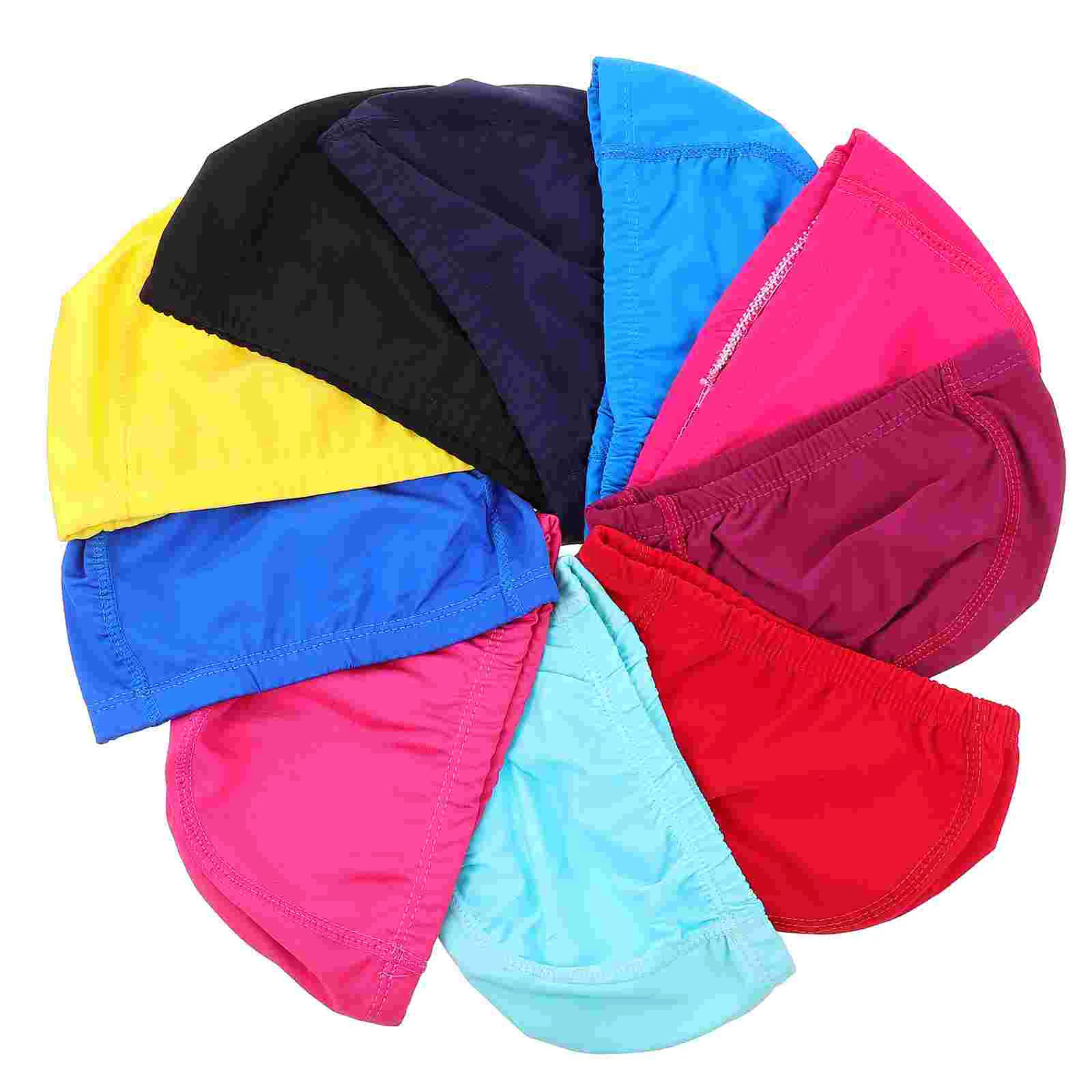 Swim Hat Elastic Swimming Cap: 10Pcs Breathable Swimming Hats Bathing Shower Caps Swim Hair Protector for Kids Adults
Swim Hat Elastic Swimming Cap: 10Pcs Breathable Swimming Hats Bathing Shower Caps Swim Hair Protector for Kids Adults