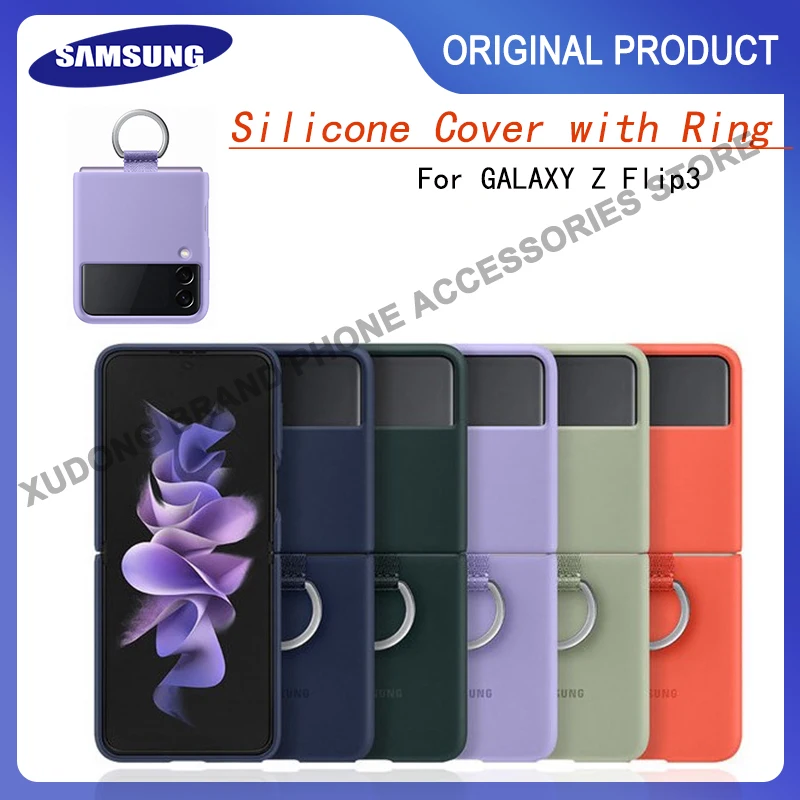 Original Samsung Galaxy Z Flip3 5G Silicone Case with Ring Soft TPU Phone Back Cover For Galaxy Z Flip 3 Shockproof
Original Samsung Galaxy Z Flip3 5G Silicone Case with Ring Soft TPU Phone Back Cover For Galaxy Z Flip 3 Shockproof