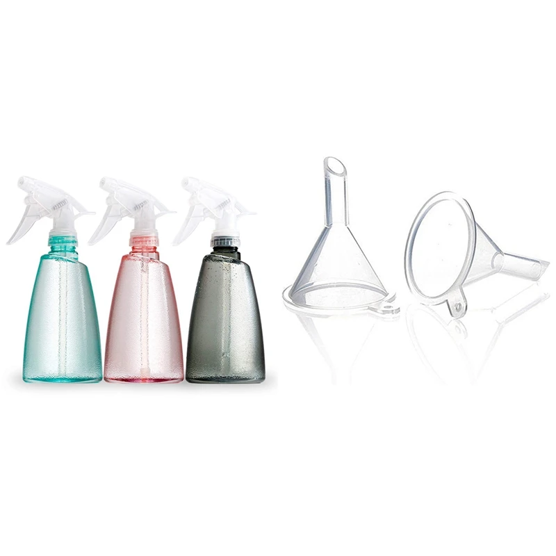 Empty Spray Bottles(3 Pack)-17Oz Spray Bottle, Squirt Bottle For Cleaning With 100 Pcs/Lot Plastic Small Funnels
Empty Spray Bottles(3 Pack)-17Oz Spray Bottle, Squirt Bottle For Cleaning With 100 Pcs/Lot Plastic Small Funnels