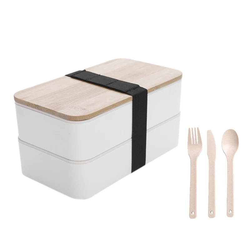 Bento Box Japanese -Lunch Box with Compartments-3 Piece Cutlery-Lunch Box with Bamboo Lid for Children & Adults
Bento Box Japanese -Lunch Box with Compartments-3 Piece Cutlery-Lunch Box with Bamboo Lid for Children & Adults