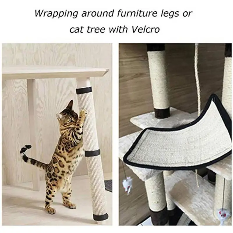 

Pet Cat Scratch Mat Sisal Cats Scratching Post Pad Furniture Sofa Protect Claws Care Cat Toy For Table Chairs Legs Sofa Handrail