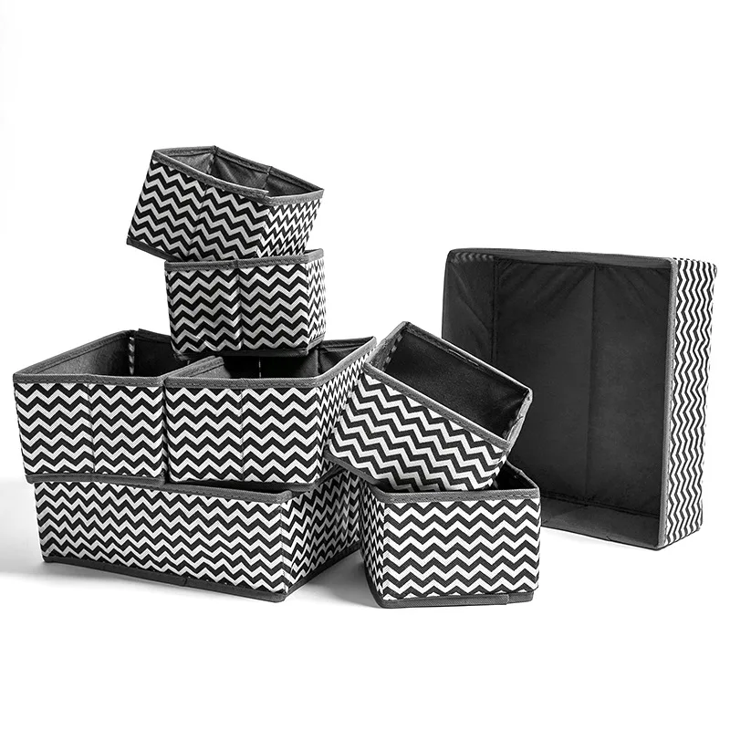 6/8pcs Wave Pattern Non-woven Storage Box Foldable Drawer Closet Underwear Socks Organizer Wardrobe Clothing Organizers C99
6/8pcs Wave Pattern Non-woven Storage Box Foldable Drawer Closet Underwear Socks Organizer Wardrobe Clothing Organizers C99
