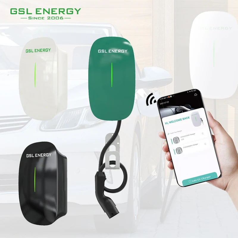 GSL Energy IP65 Waterproof Smart App 1 Phase 3 Phase Type 2 Plug 32A 7.4Kw 22Kw DC AC EV Charger Type 2 Wallbox
GSL Energy IP65 Waterproof Smart App 1 Phase 3 Phase Type 2 Plug 32A 7.4Kw 22Kw DC AC EV Charger Type 2 Wallbox