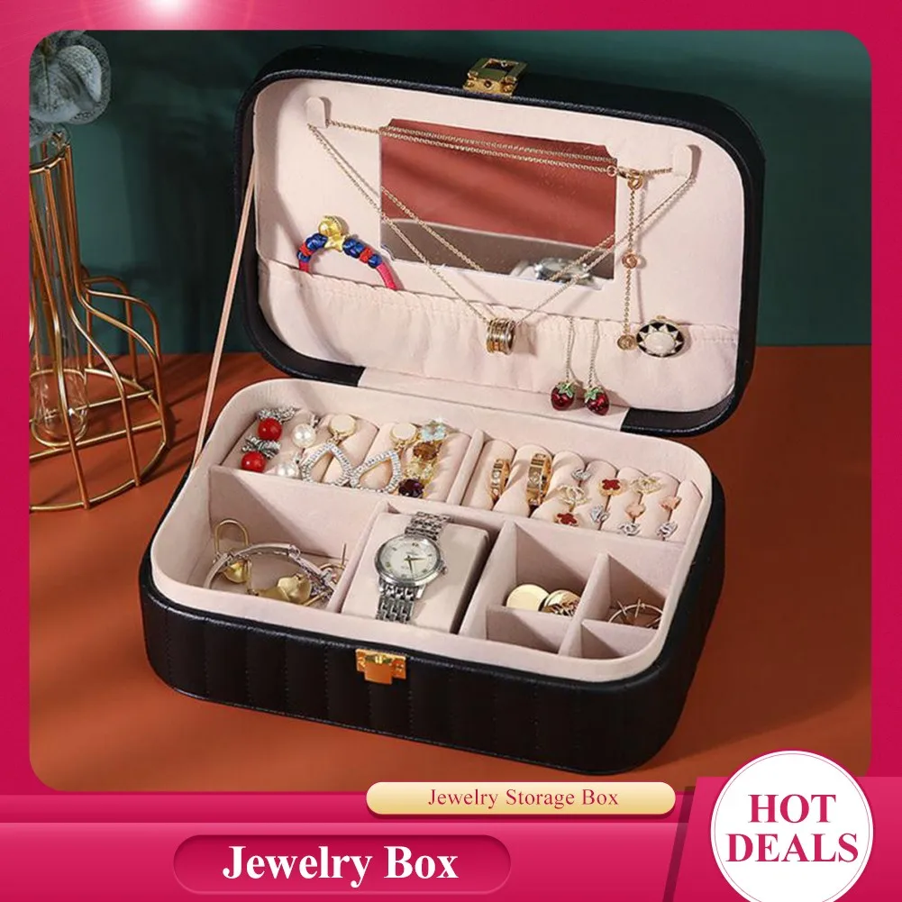 Travel Jewelry Box Storage Organizer Packaging Case New Portable PU Leather Earring Ring Necklace Holder Display Jewelry Box
Travel Jewelry Box Storage Organizer Packaging Case New Portable PU Leather Earring Ring Necklace Holder Display Jewelry Box